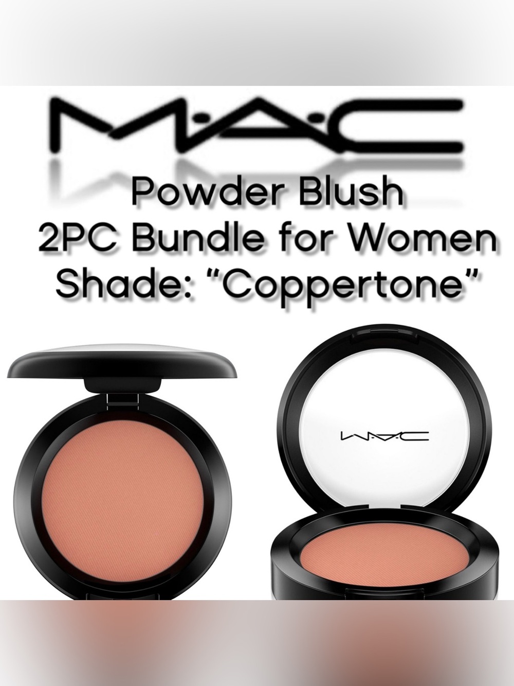 MAC Cosmetics -  Powder Blush [2PC Bundle] for Women Shade: “Coppertone” (New)